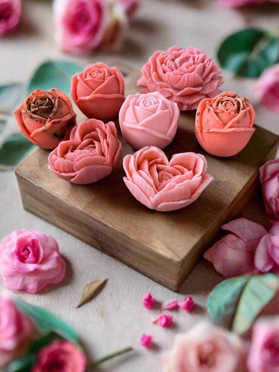 Mother’s Day Gift Soap Roses | Handmade Floral Scented | Gift Box set of 5