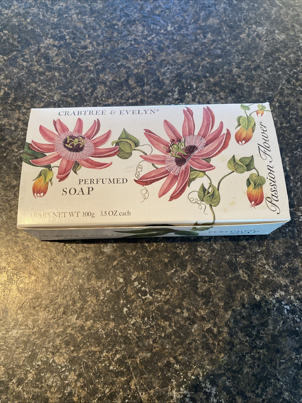 Crabtree & Evelyn Passion Flower Perfumed Soap Bars 3.5 Oz Each