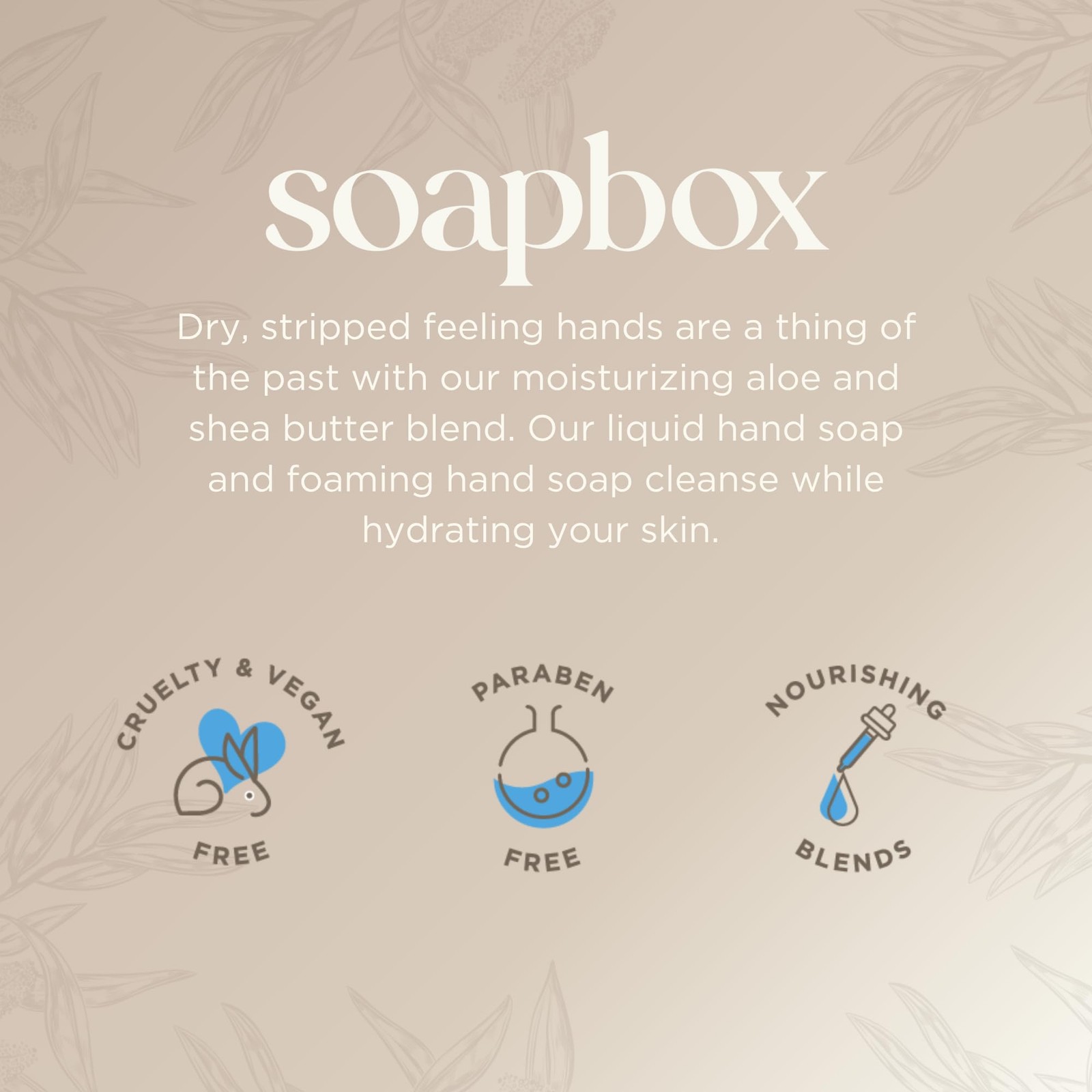 Soapbox Vanilla Bean Liquid Hand Soap, 12 Ounce (Pack of 3),