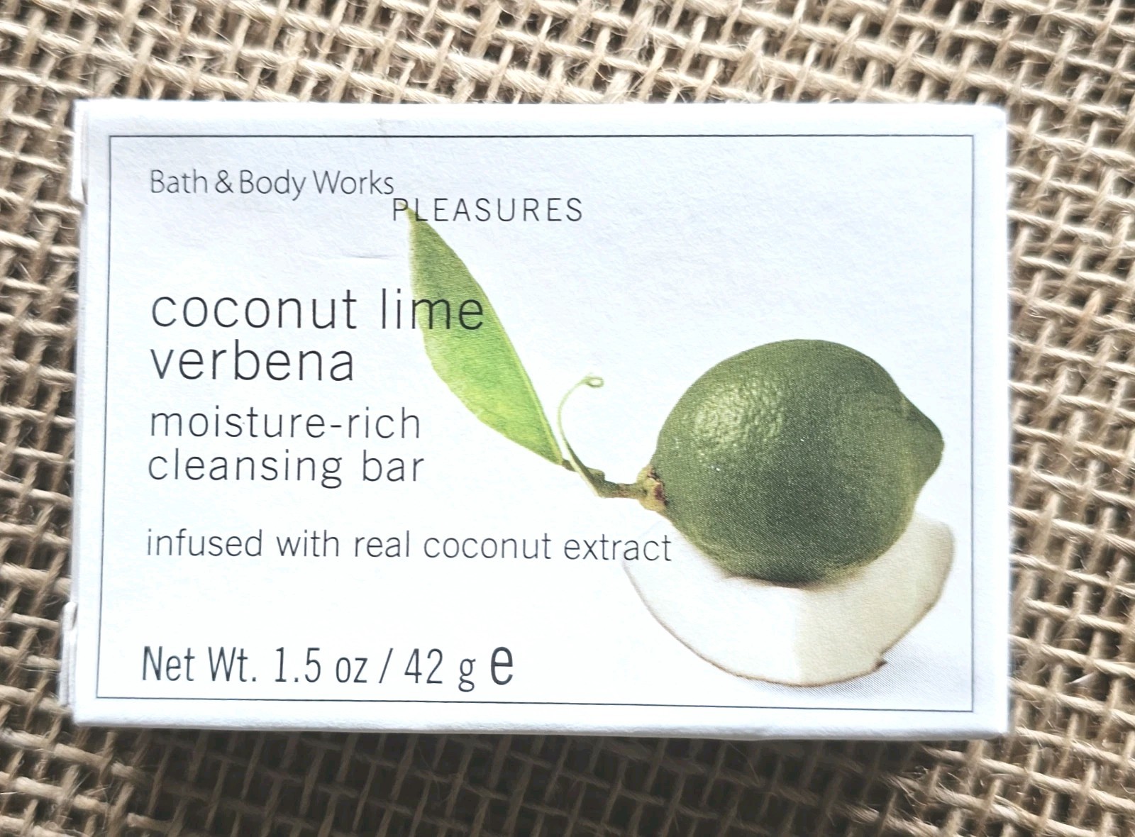 Bath & Body Works Coconut Lime Verbena Moisture Rich Cleansing Bar 1.5oz