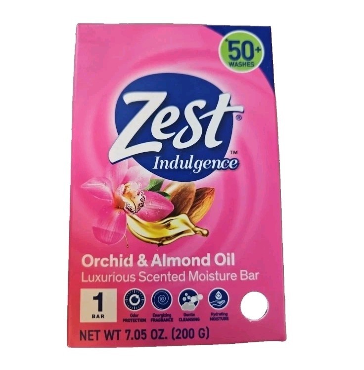 NEW! ZEST (7.05 Oz.) 200g Bar ●ORCHID & ALMOND OIL● Luxurious Moisture Bar🫧.