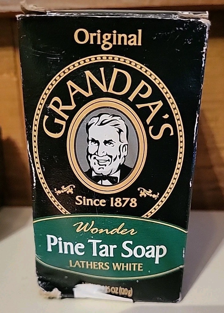 Vtg Lot Of 4 Grandpa’s Bar Soap Pine Tar Soap Vegetable Based NOS New
