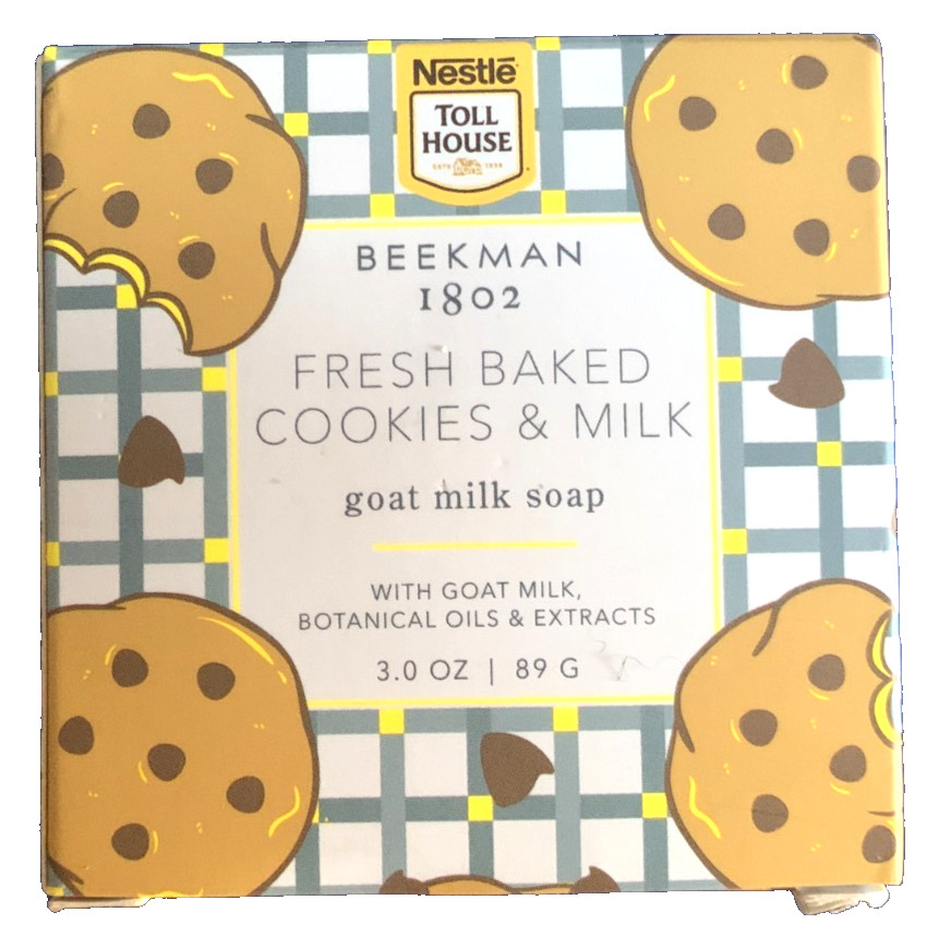 Beekman 1802 3oz Goat Milk Nestle Toll House Fresh Baked Cookies & Milk Bar Soap