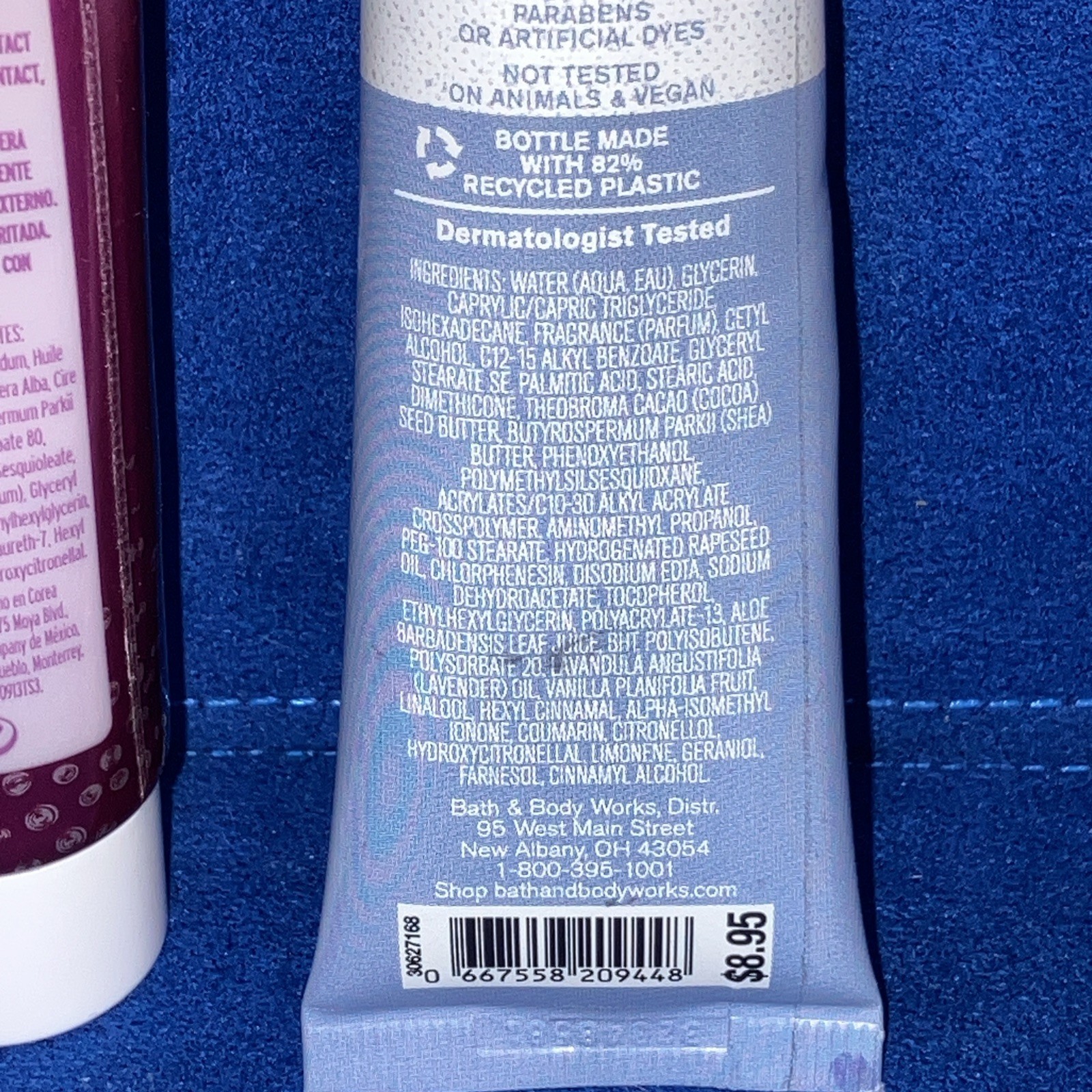 BATH & BODY WORKS LAVENDER VANILLA CREAM LOTION& Sparkling Roses 1 OZ Each