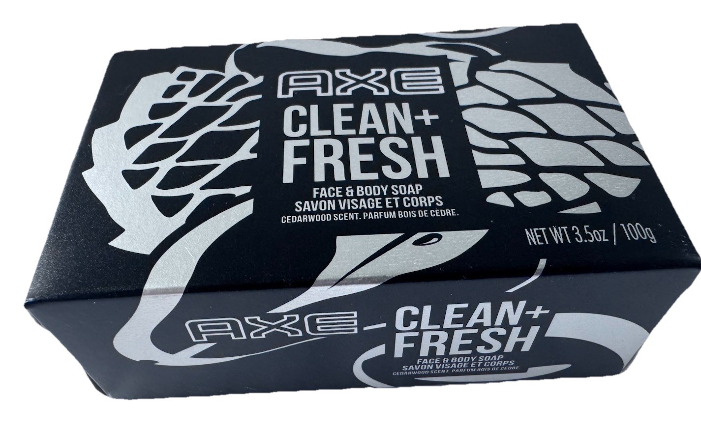 NEW! Case Of 6 Bars Of Axe Clean & Fresh Face & Body Soap 3.5oz Each Bar