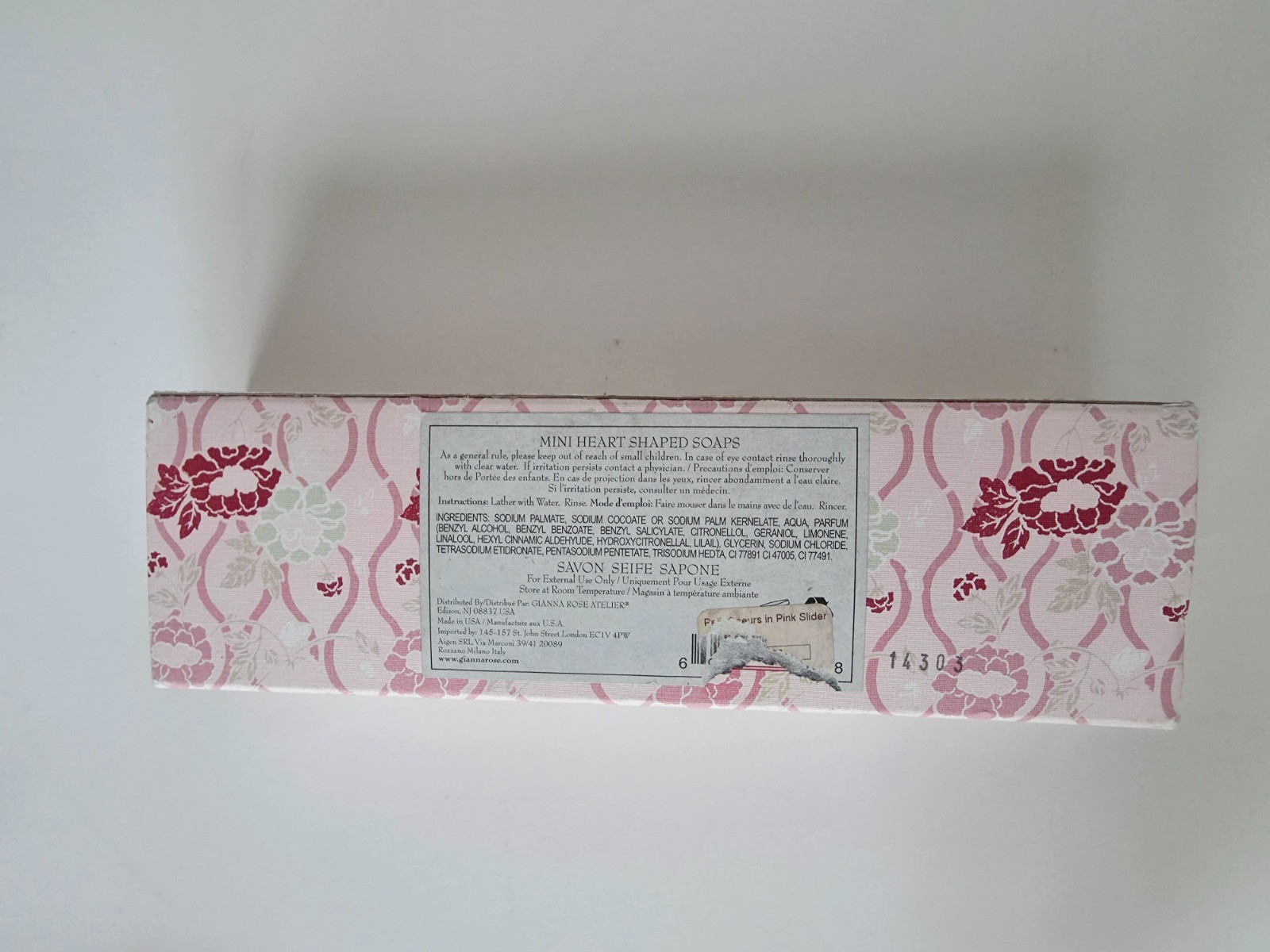 5 Caswell Massey Gianna Rose Petit Coeurs Heart Soap French Milled pear Glycerin
