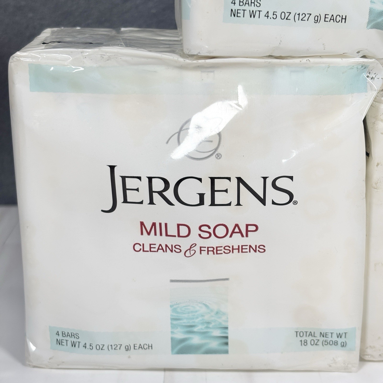 (5) 4-Pack JERGENS Mild Bar Face Soap Tallow Tallowate 3.5oz 4.5oz Discontinued