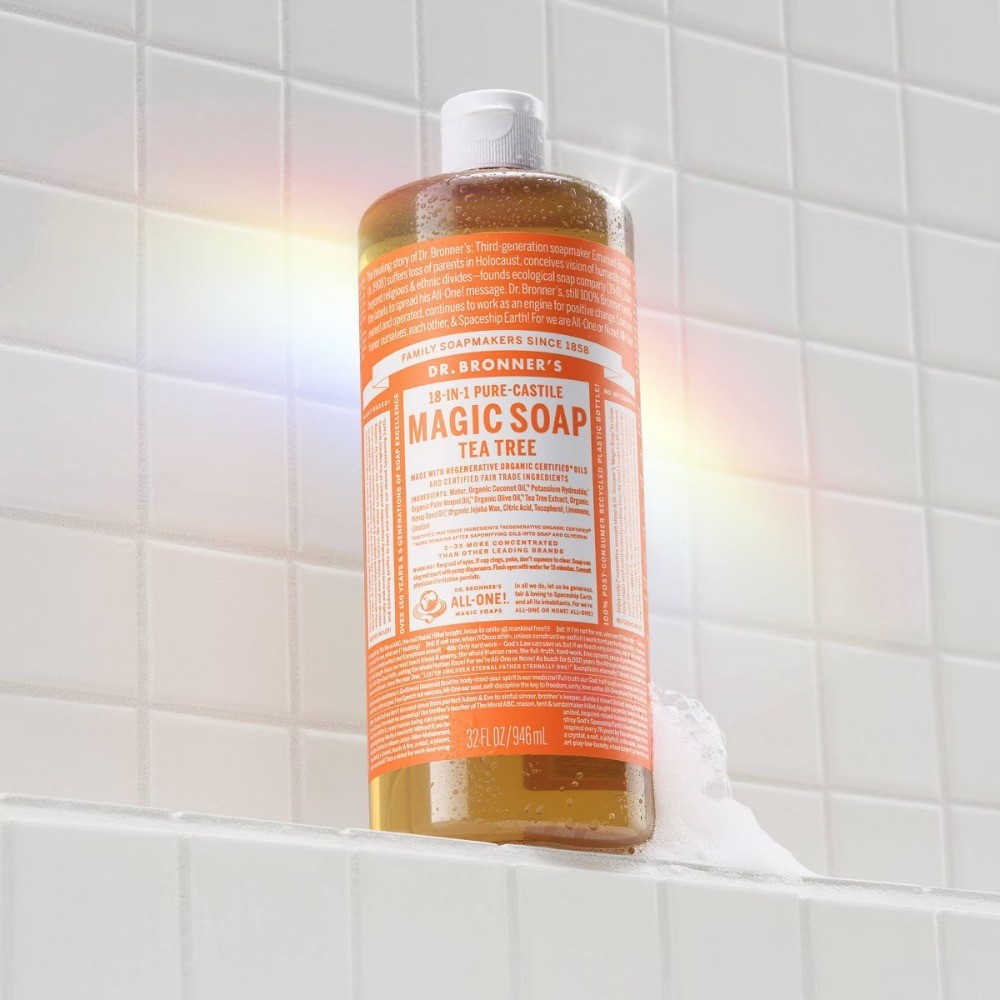 Magic Pure Castile Liquid Soap Bodywash – Tea Tree – 32 fl oz: Vegan Cleanser