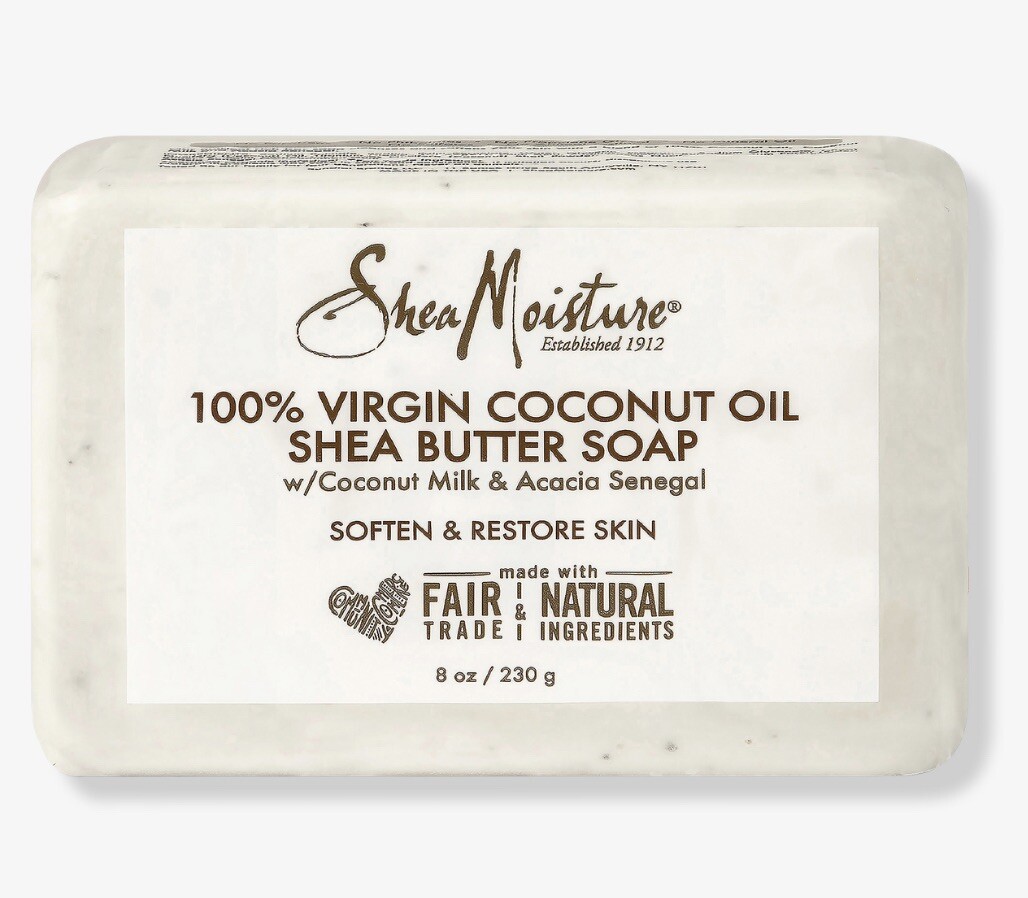 3X Shea Moisture 100% Virgin Coconut Oil W/ Coconut Milk Acacia Senegal Bar Soap