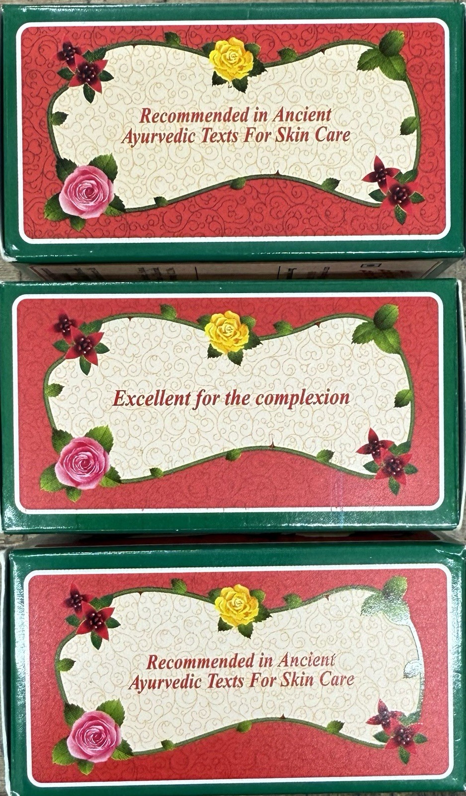 3 Pc Mysore Sandal Soap with Pure Sandalwood Oil 150g