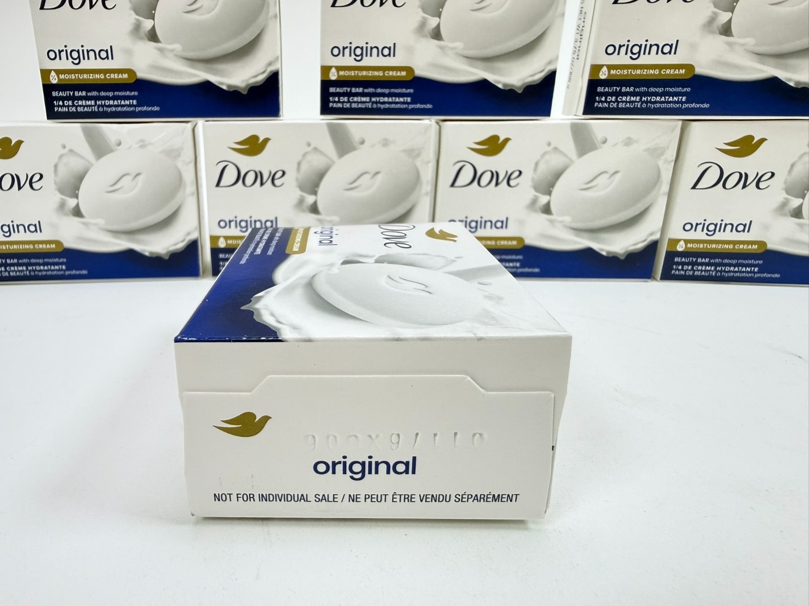 Dove Beauty Bar Original Deep Moisture White 3.75 oz Pack of 8