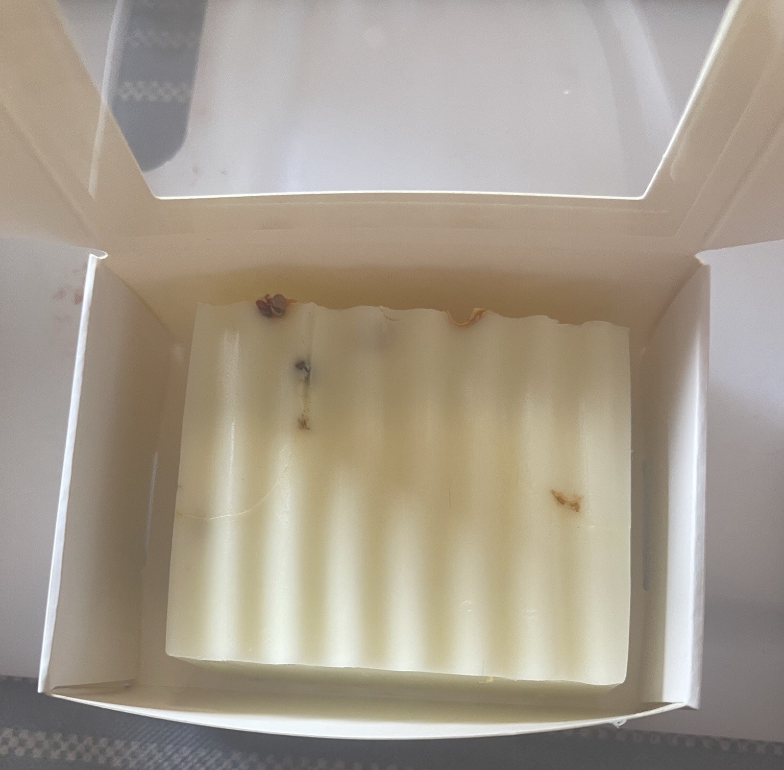 Handmade White Soap Bar – Hemp Oil Infused | Orange & Vanilla Citrus Scent