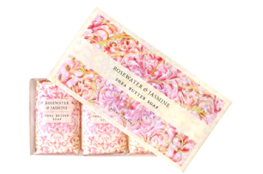 Bay Trading Co. Shea Butter Soap, 12.9 oz, Rosewater Jasmine, 3 – pack