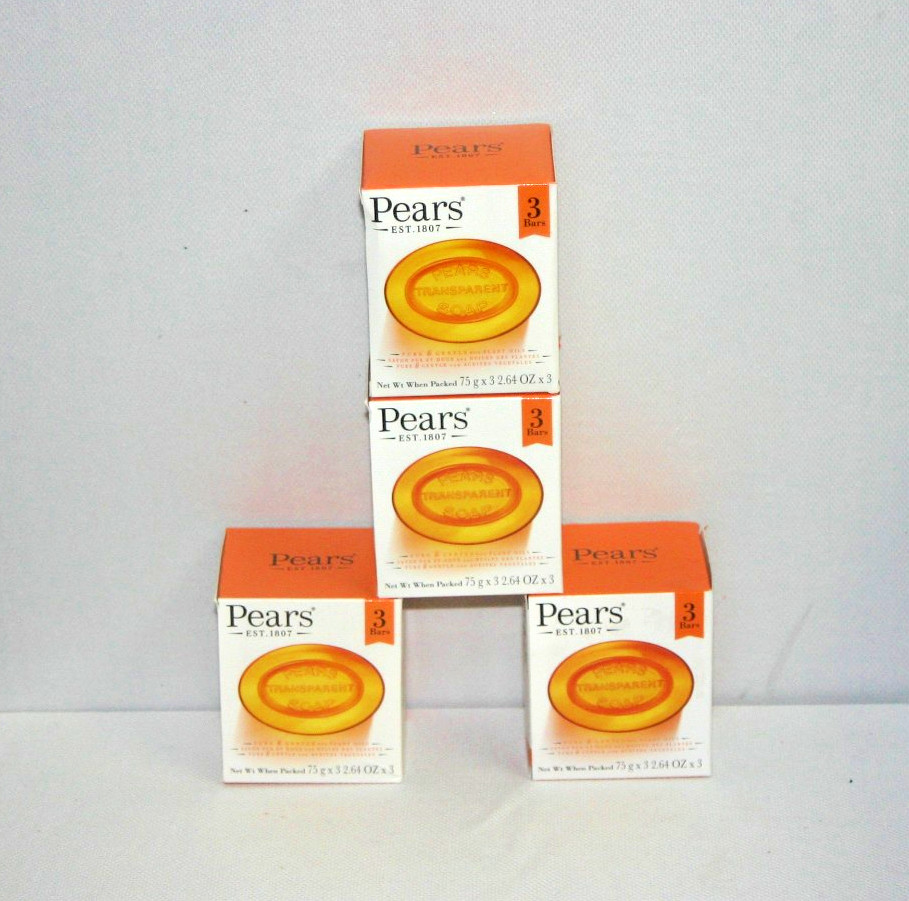 Pears Original Glycerin Soap Bar Gentle Glow 98% Pure Glycerin Soap (75gms x 12)
