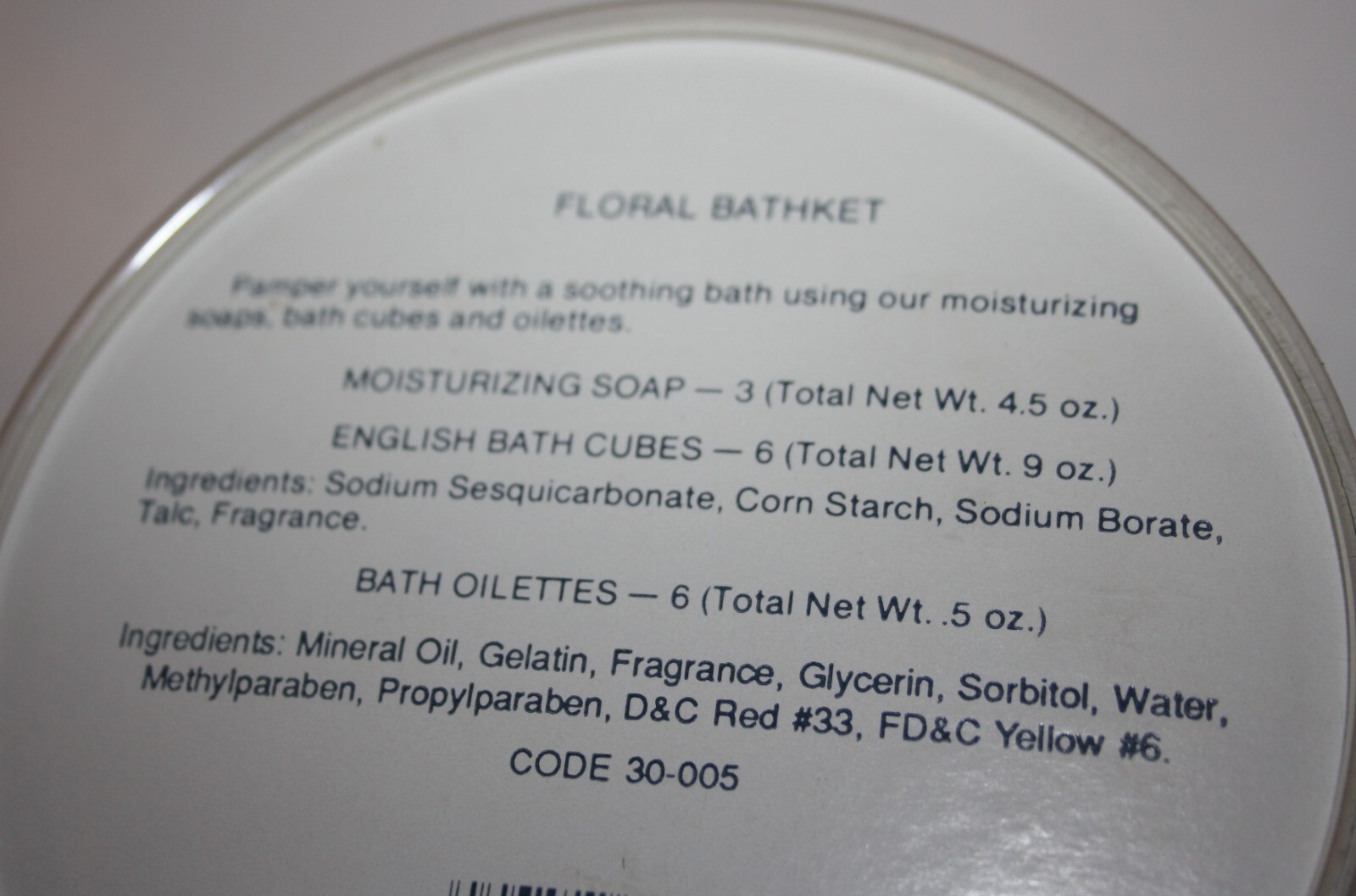 Ben Rickert Floral Bathket Soap Cubes Oilettes