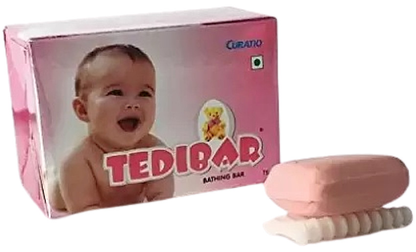 Curatio TEDIBAR Bathing Bar for Babies Sensitive Skin Friendly pH 5.5 (75g x 4)