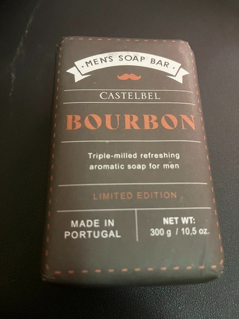 Castelbel Bourbon men’s soap bar 10.5 oz Made in Portugal Triple milled aromatic