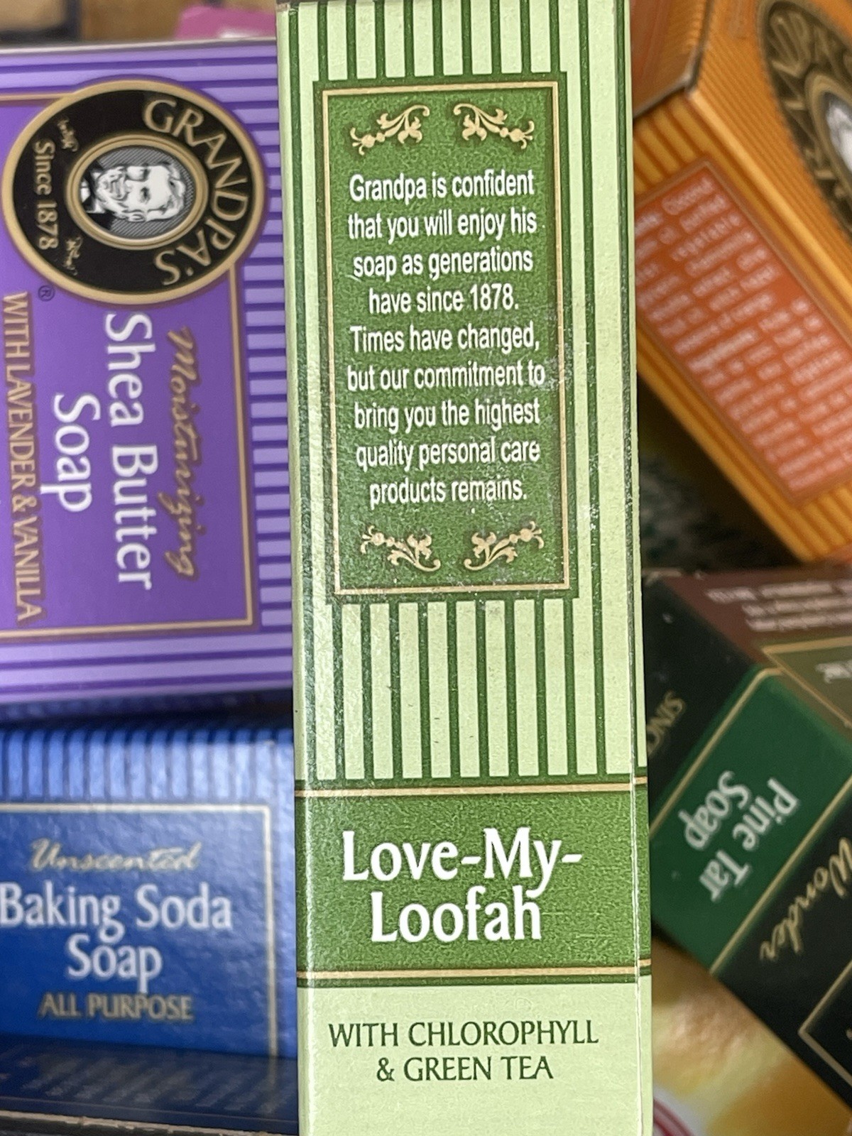 Grandpa’s Soap 3.25 oz.~ Rejuvenating Love-My-Loofah Chlorophyl & Green Tea