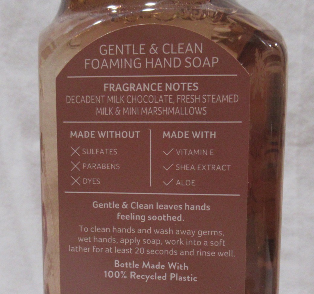 Bath & Body Works Gentle & Clean Foaming Hand Soap Lot Set 2 HOT COCOA & CREAM