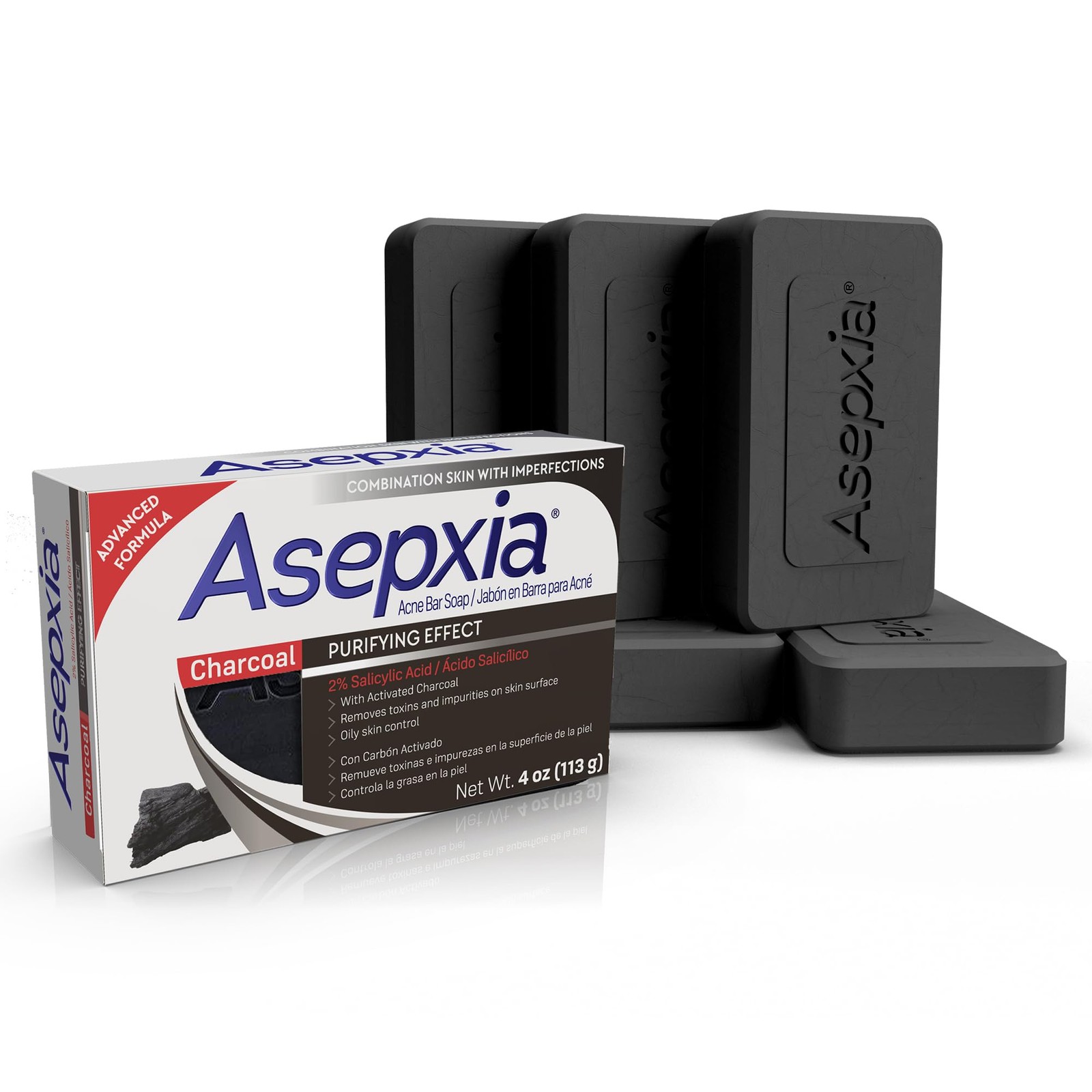 Salicylic Acid & Activated Bar Soap | Acne Treatment, Reduces Pimples & Blemi…