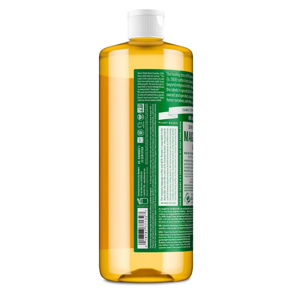 Magic Pure Castile Liquid Soap Bodywash – Almond – 32 fl oz: Paraben-Free,Vegan