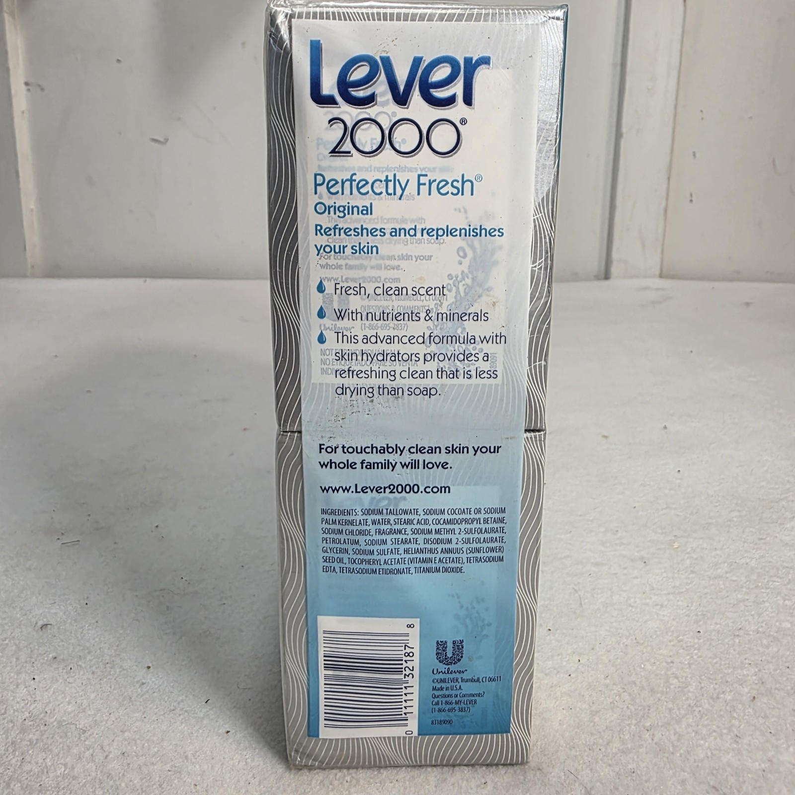Lever 2000 Perfectly Fresh Original Bar Soap Boxed 4oz Sealed Lot of 16 Bars