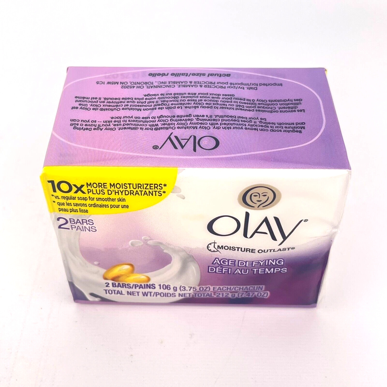 Olay Age Defying Soap Original Formula Vitmain E Beauty 2 Bars 10x Moisturizers