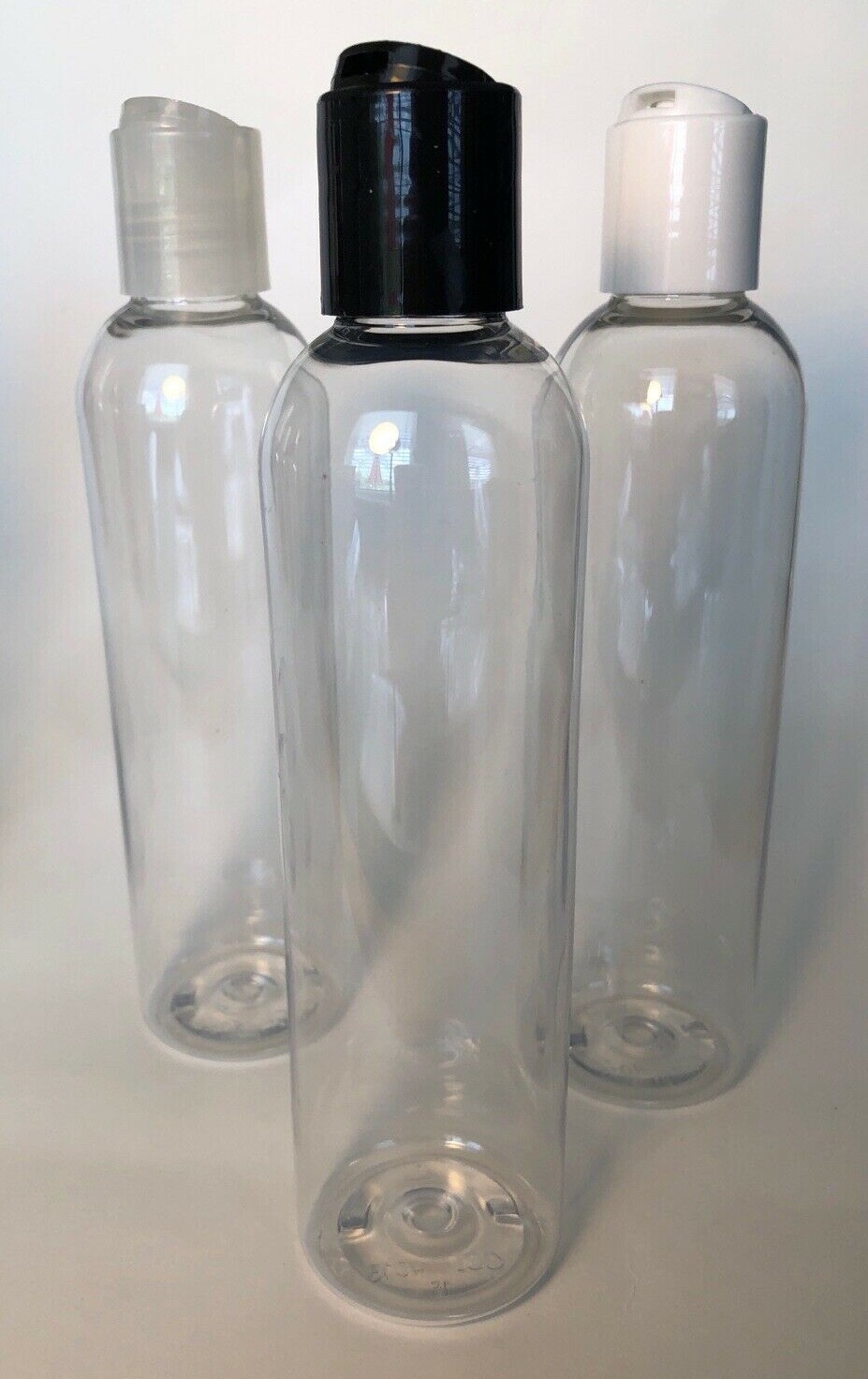 4 oz PET Plastic BPA Free 20/410 Clear Round Bullet 48 Bottles & caps CLEARANCE