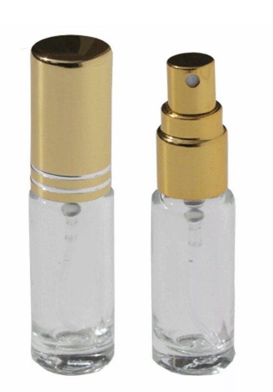 One Refillable Perfume Spray Empty Glass Bottle Purse Atomizer 1/6 oz/5ml NEW