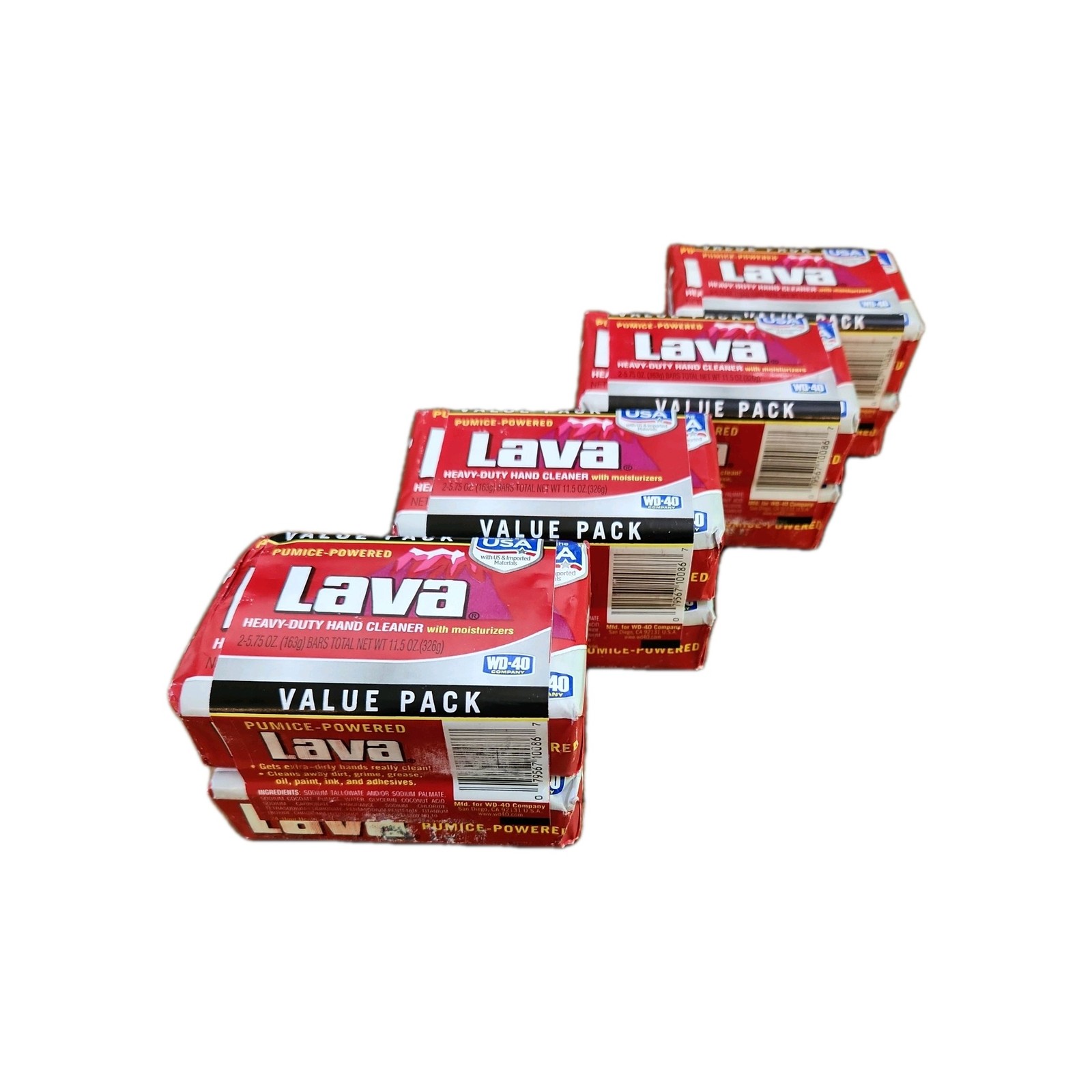 (8) Lava Soap Heavy-Duty Hand Cleaner pumice powered 5.75 oz Bar w/Moisturizer