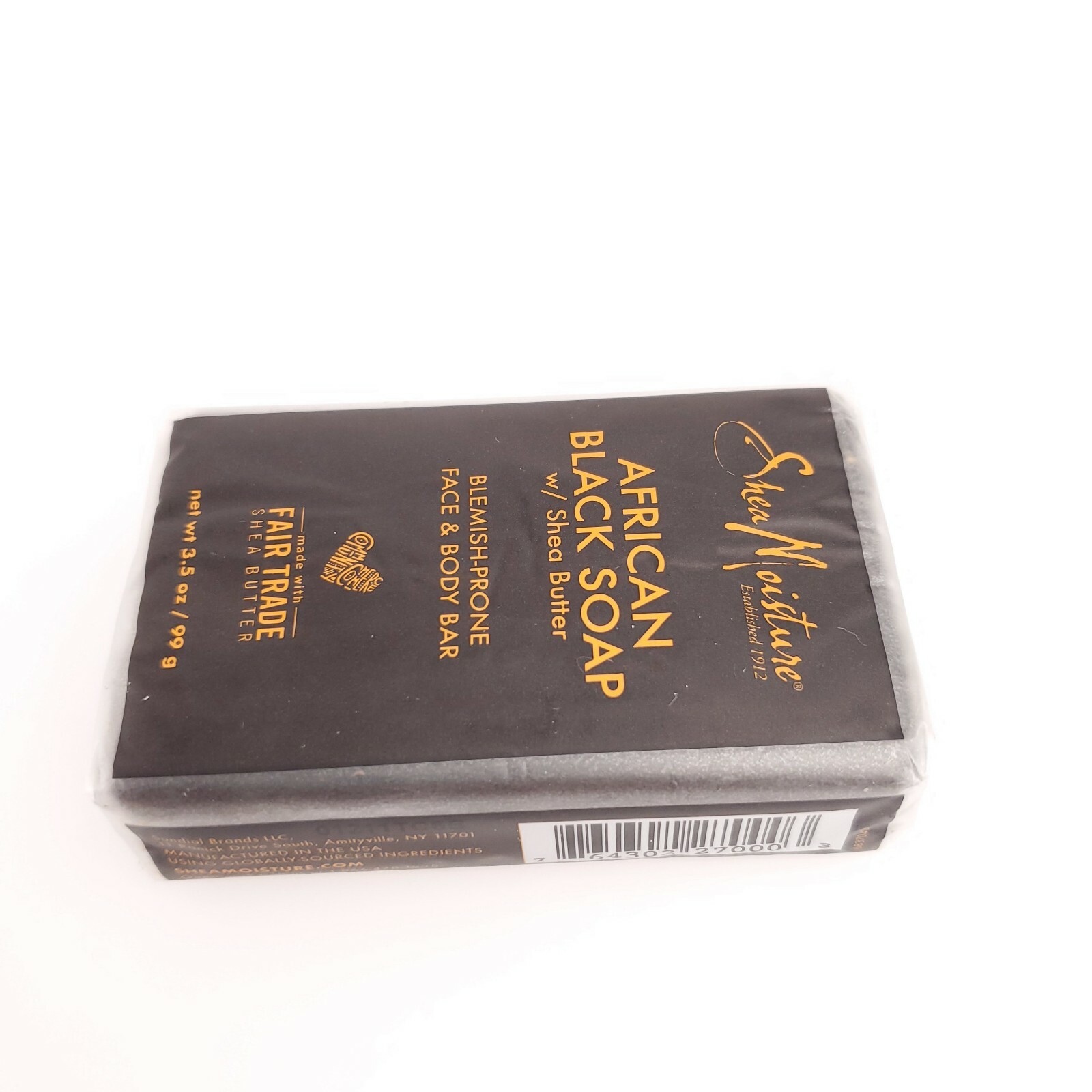 African Black Soap Shea Butter Moisture Blemish Face & Body Bar USA Seller