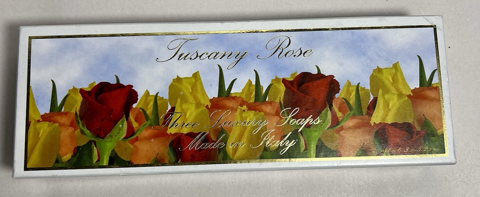 Tuscany Rose Saponificio Artigianale Florentino Scented Soap 3 Bars In Box Italy