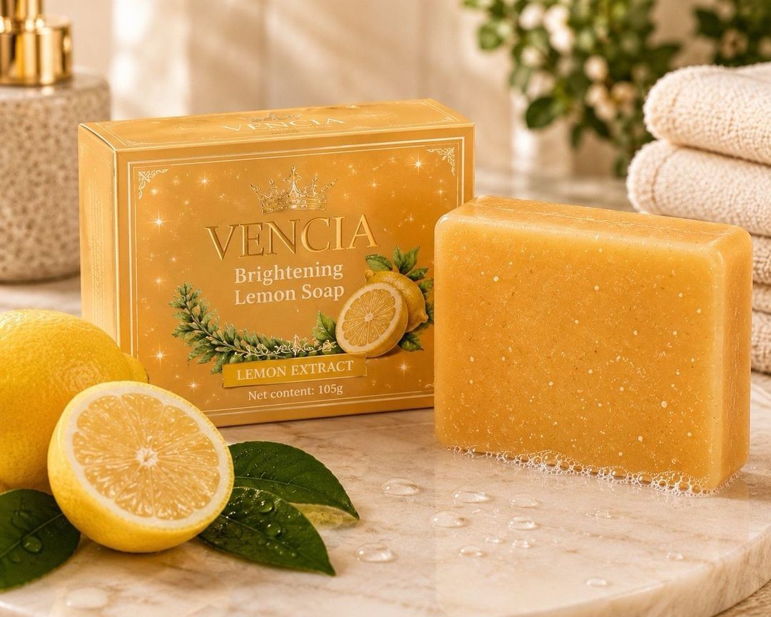 Vencia Brightening Body Bar Soap Lemon, Carrot, Papaya, Aloe Vera, Honey 105g