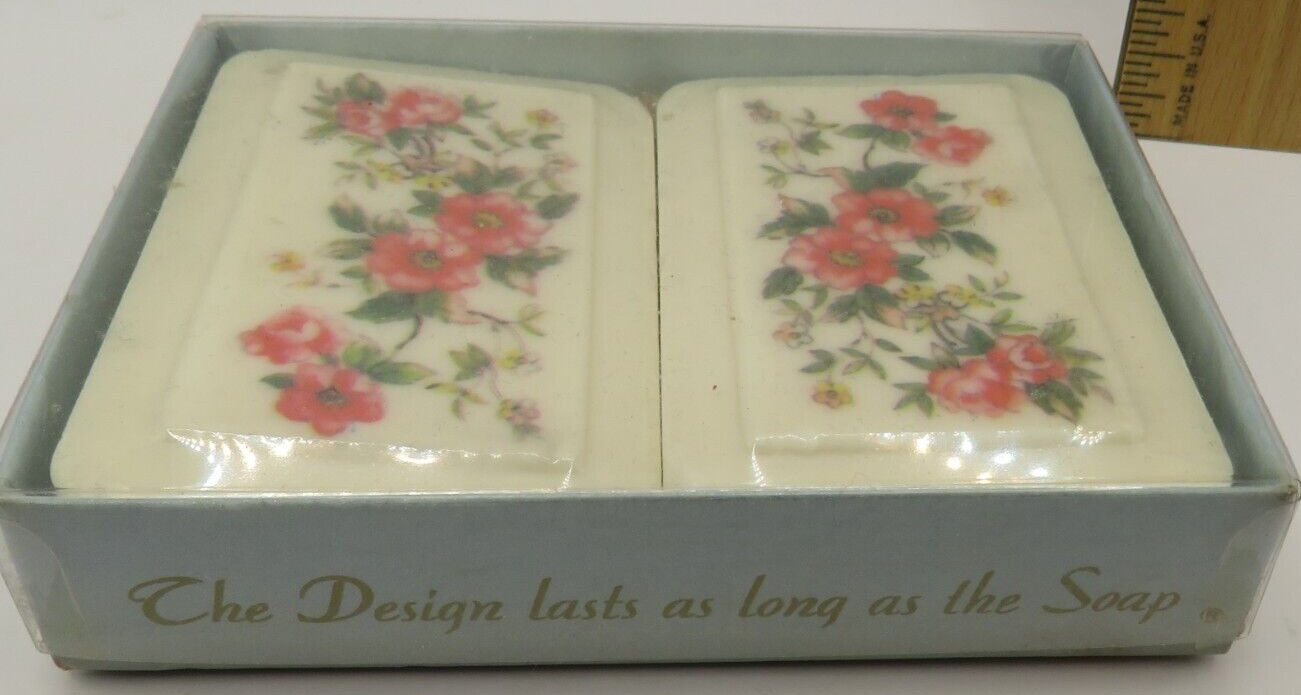 VTG Sealed Katherine Gray finest hard French soap 2-bar 5.5 oz Beach Sea Shells