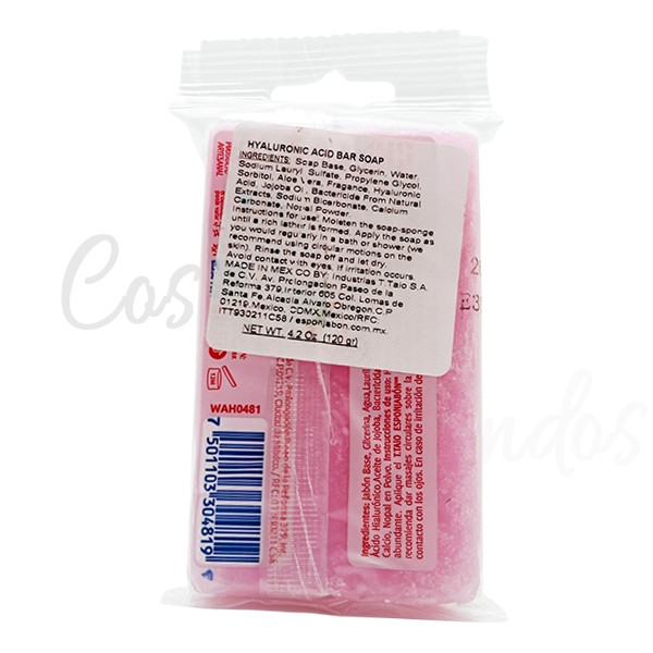 2Pcs Esponjabon Hyaluronic Acid Soap Sponge 2 in 1 Advanced Hydration Deep Moist