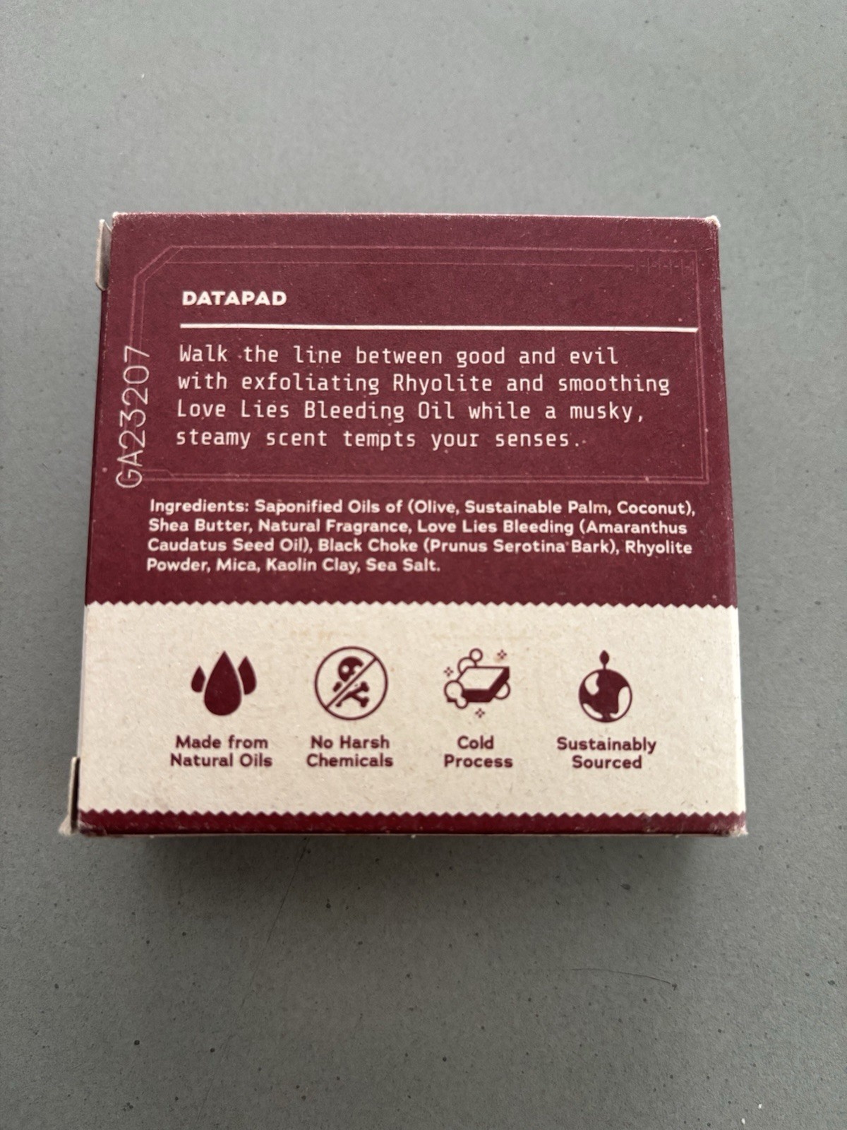 DR. SQUATCH “STAR WARS SUDS OF DARKNESS” MEN’S NATURAL SOAP 5 OZ BAR – FREE SHIP