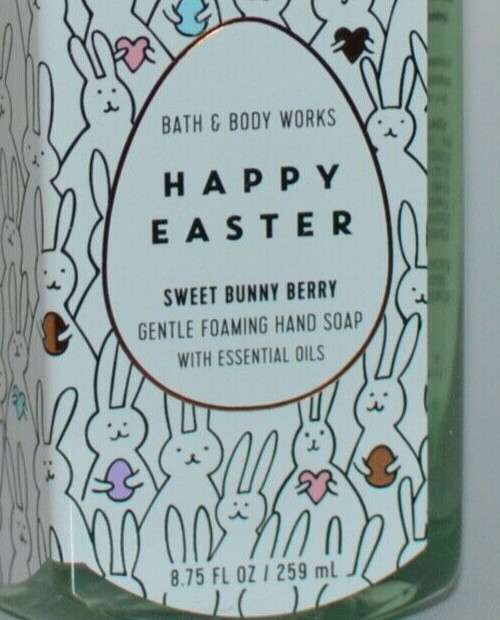 3 BATH & BODY WORKS HAPPY EASTER SWEET BUNNY BERRY GENTLE FOAMING HAND SOAP WASH