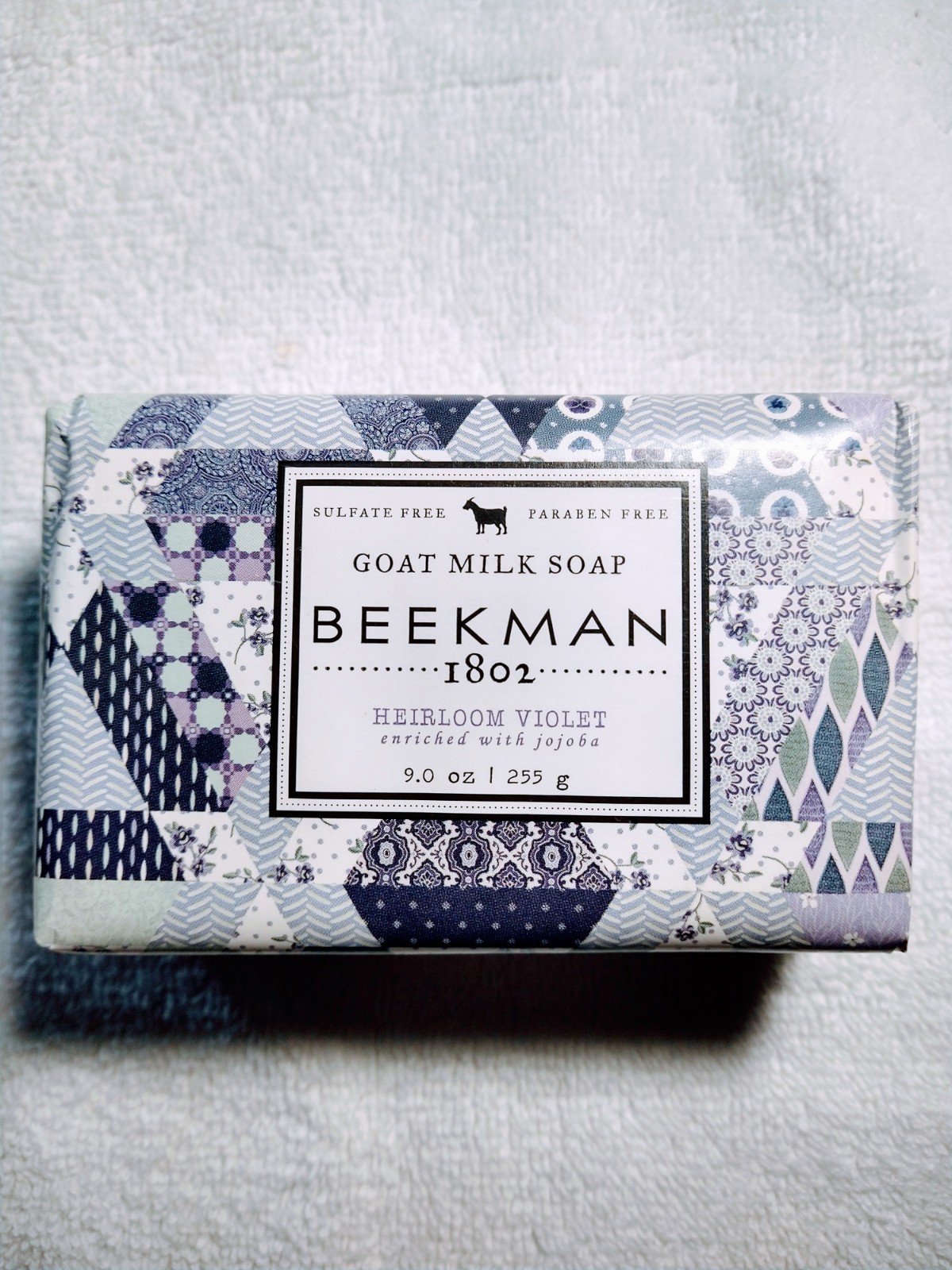 BEEKMAN 1802 Goat Milk Soap – Heirloom Violet with Jojoba 9 Oz / 255 g