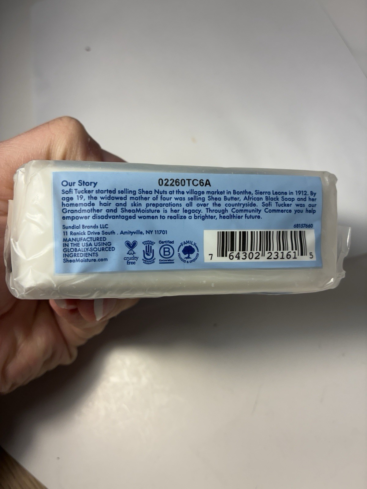 Shea Moisture Manuka Honey & Yogurt Skin Renewal Recipe W/ Vitamin C Bar Soap