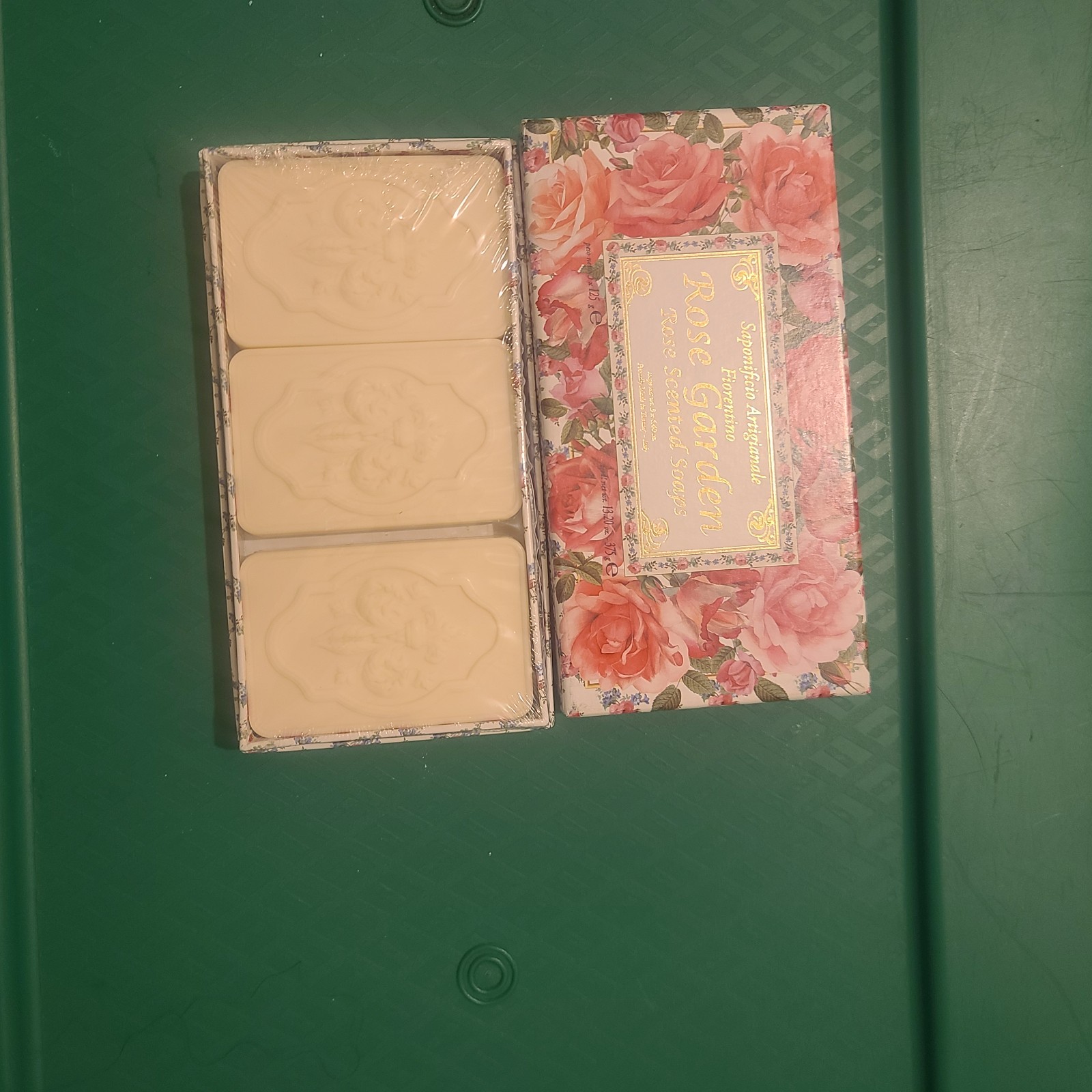 2-Pack Saponificio ~ Rose Garden Rose Scented Bar Soap 6 Bars 125 g Each
