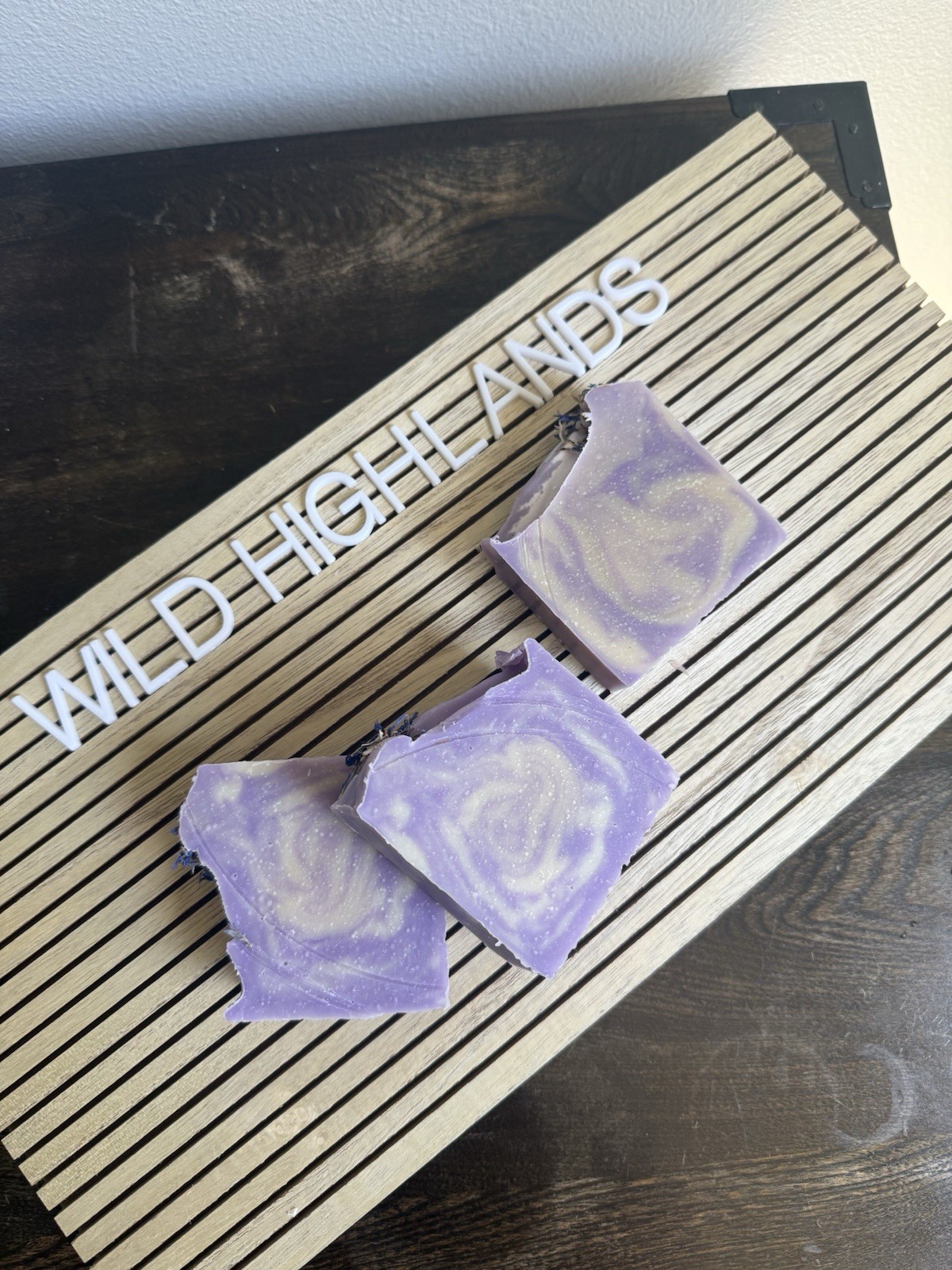 Lavender Goat Milk & Tallow Swirl Body Bar Soap for Body & Hands. Gentle gifts