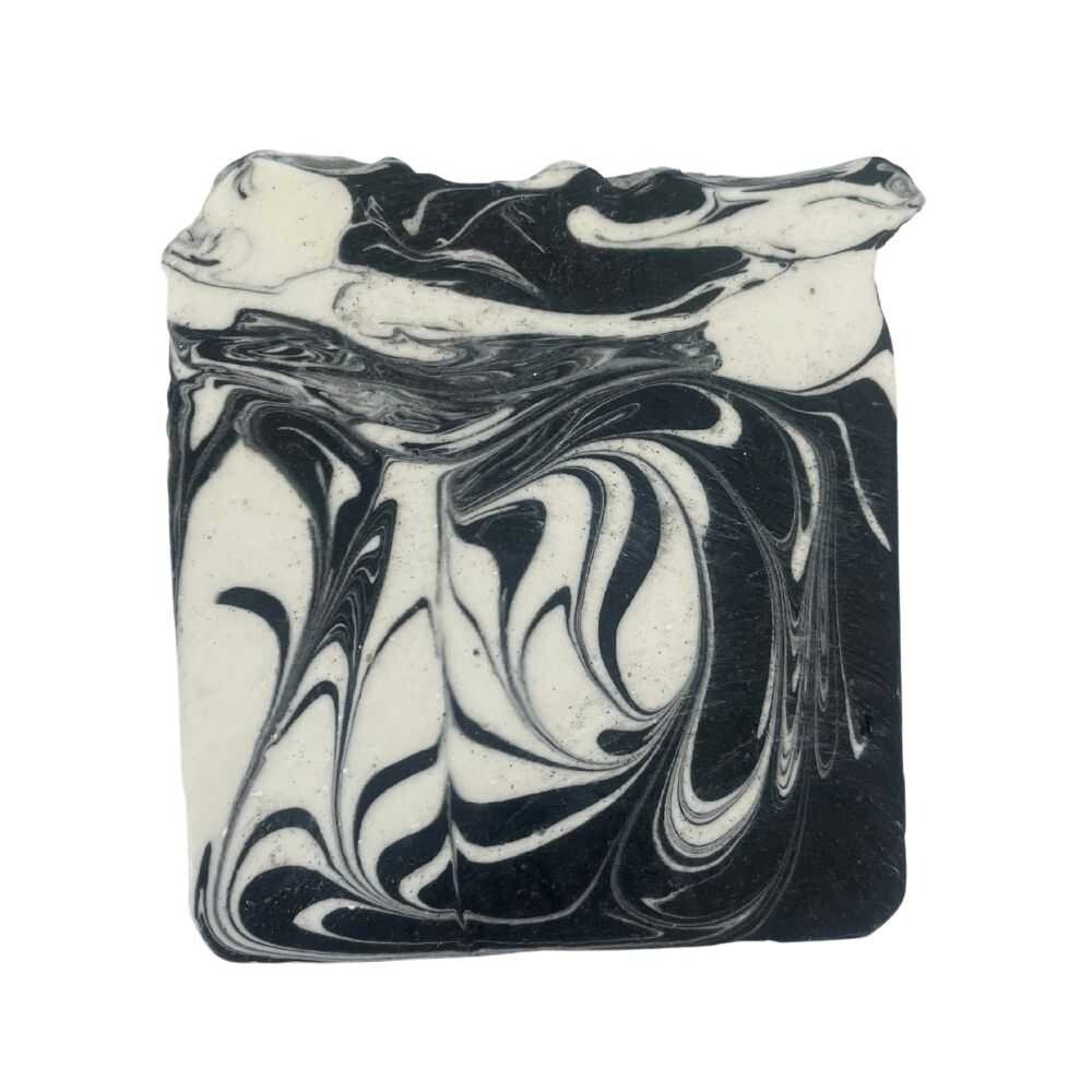 Peppermint Swirl Charcoal & French Clay Soap