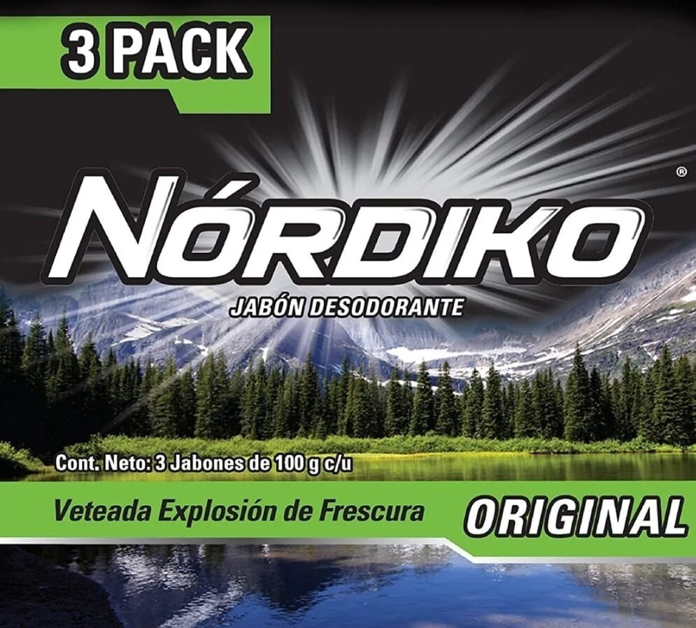 3X NORDIKO JABON ORIGINAL DESEDORANTE PARA CABALLERO – 3 de 100g – ENVIO GRATIS