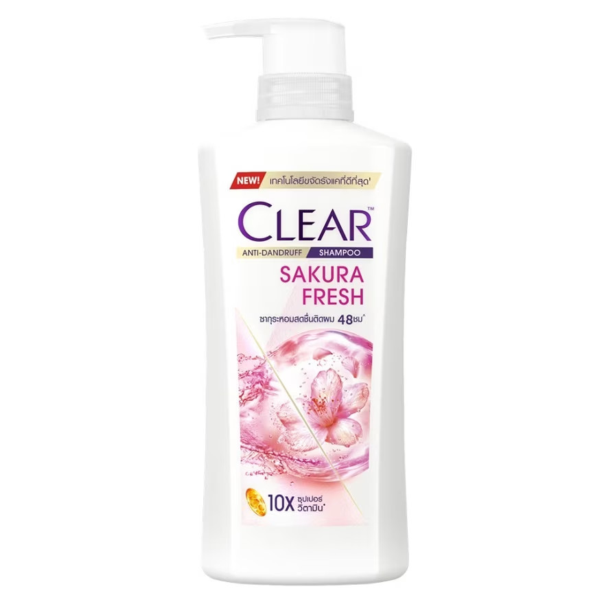 Clear Sakura Fresh Anti-Dandruff Scalp Care Cooling Fresh Shampoo 370ml 3x