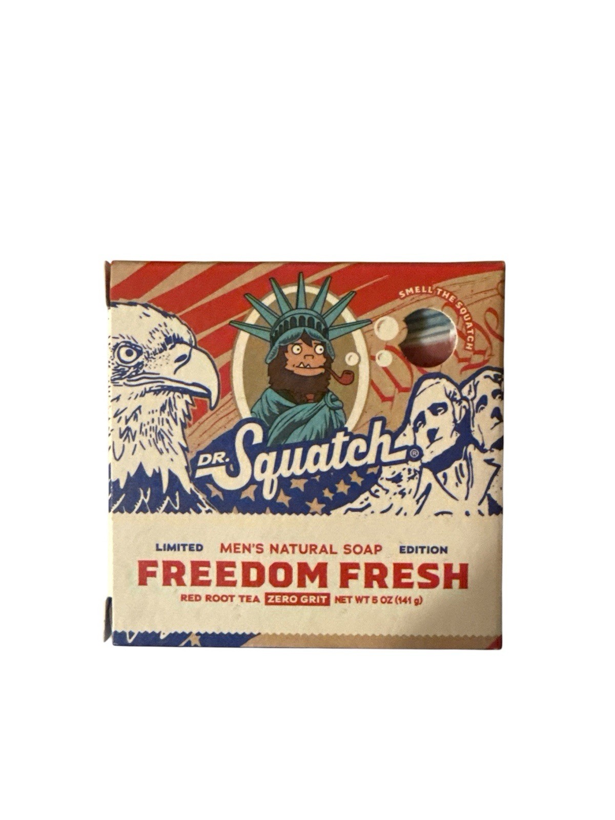 DR. Squatch Freedom Fresh Bar Soap – 5oz Zero Grit Men’s Natural Soup Limited