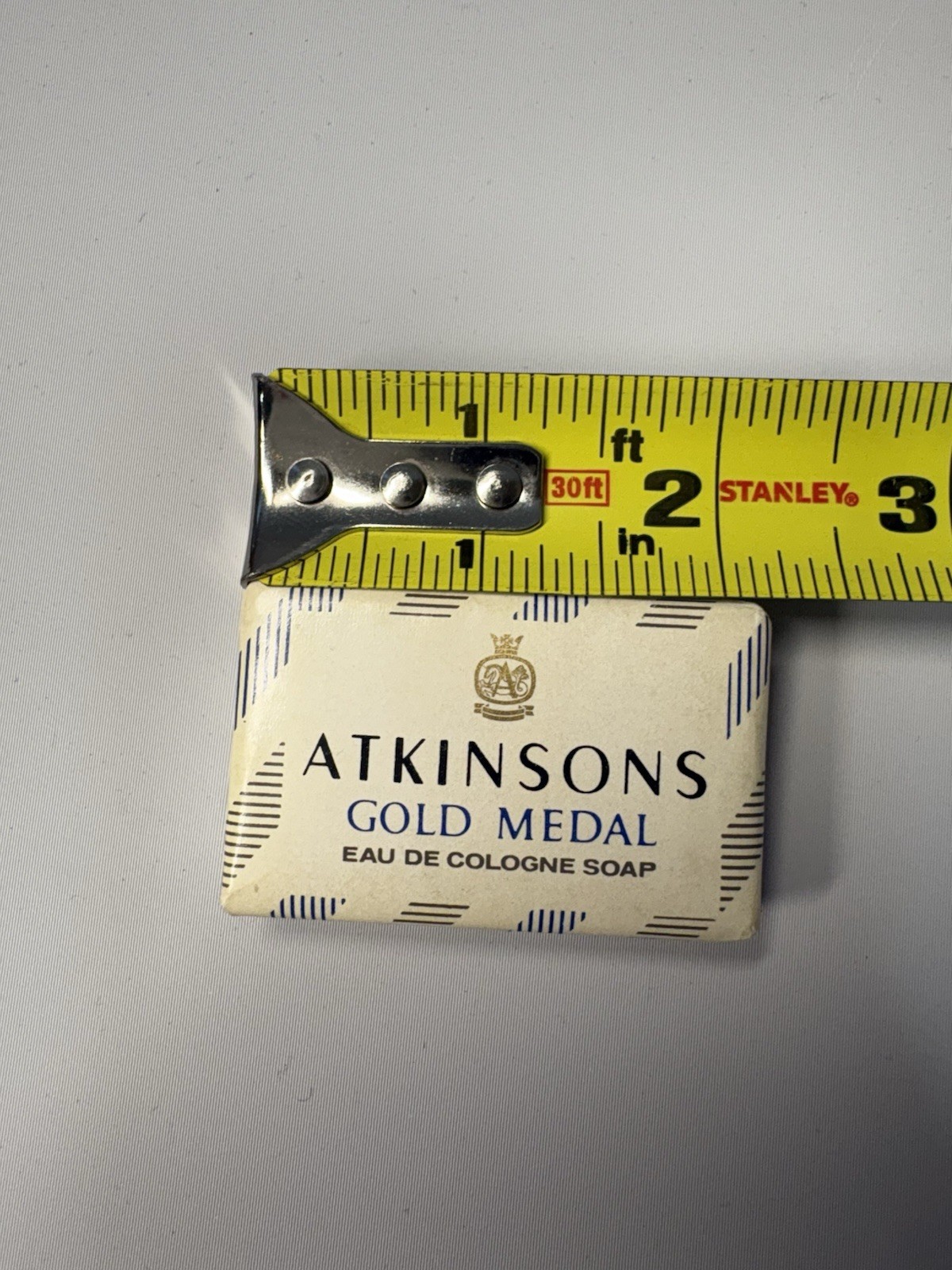 Gold Medal Atkinsons Bar Soap Eau De Cologne London 0.07 Oz Hotel Toiletry VTG