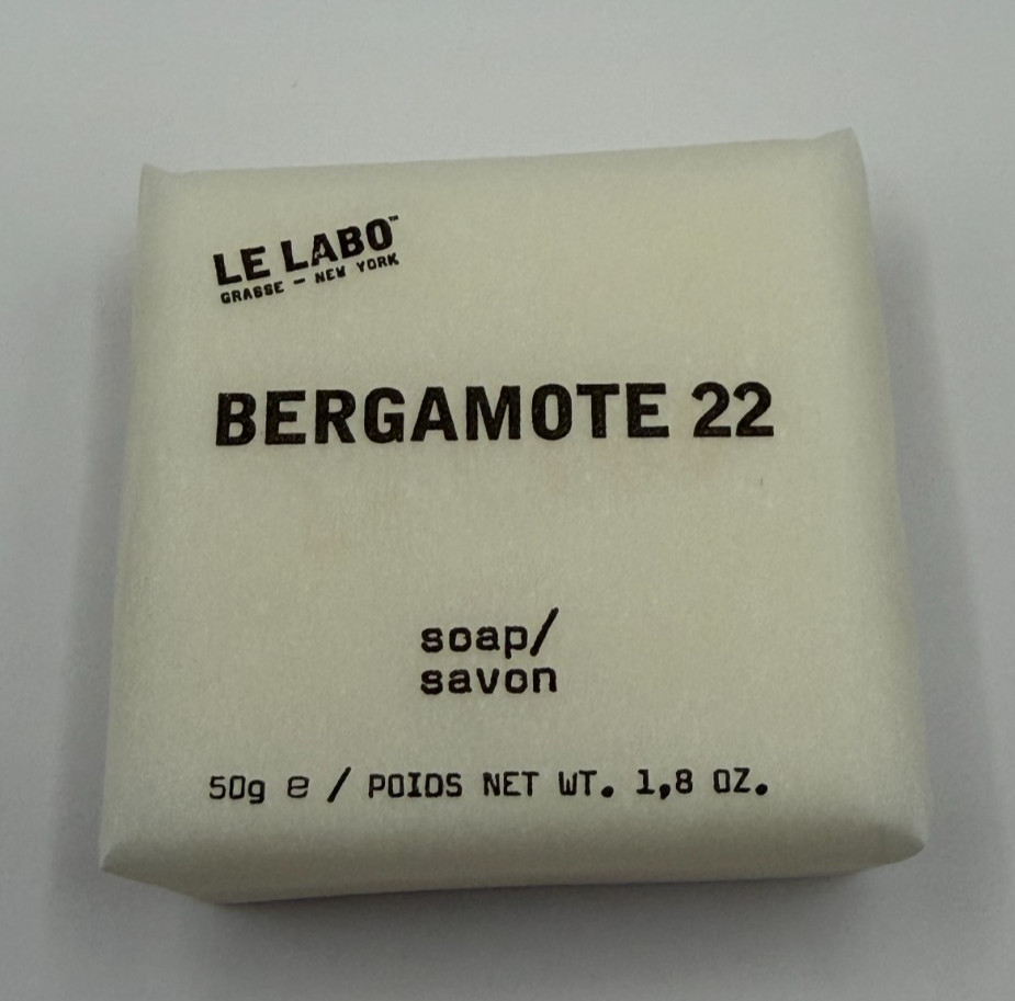 4 PACK Le Labo BERGAMOTE 22 Body Bar Soap Jumbo 3 oz Each NEW 12 oz Total
