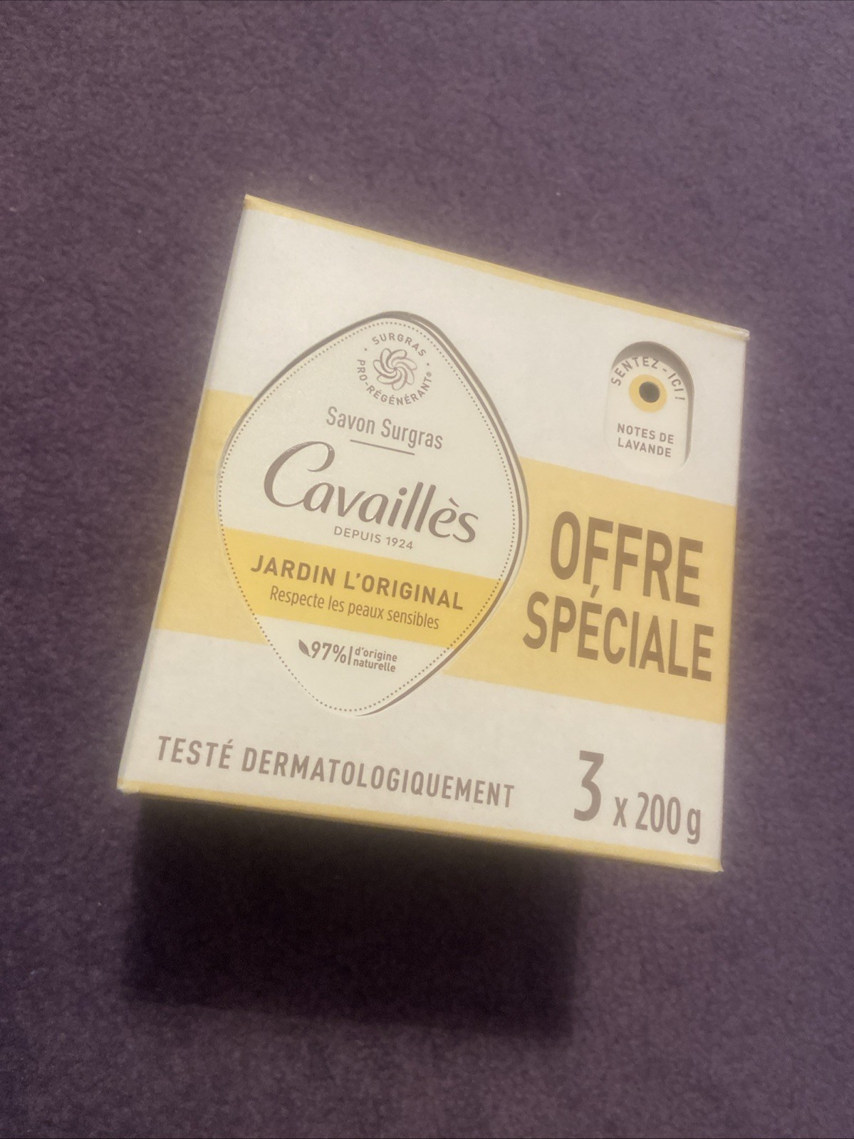 Lot ROGE CAVAILLES L’Original Sensitive Skin 200g x 3 Soap NEW