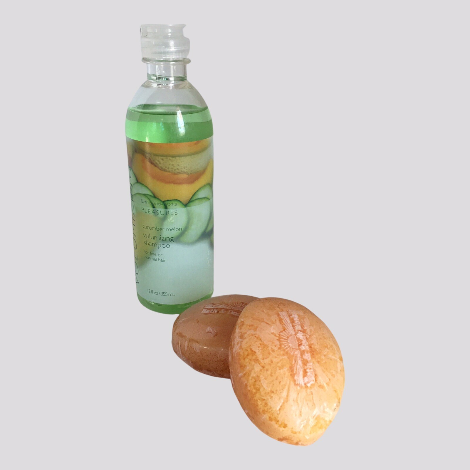 2 Bath & Body Works Rich Citrus Cream GENTLE GLYCERIN BARS + Volumizing Shampoo