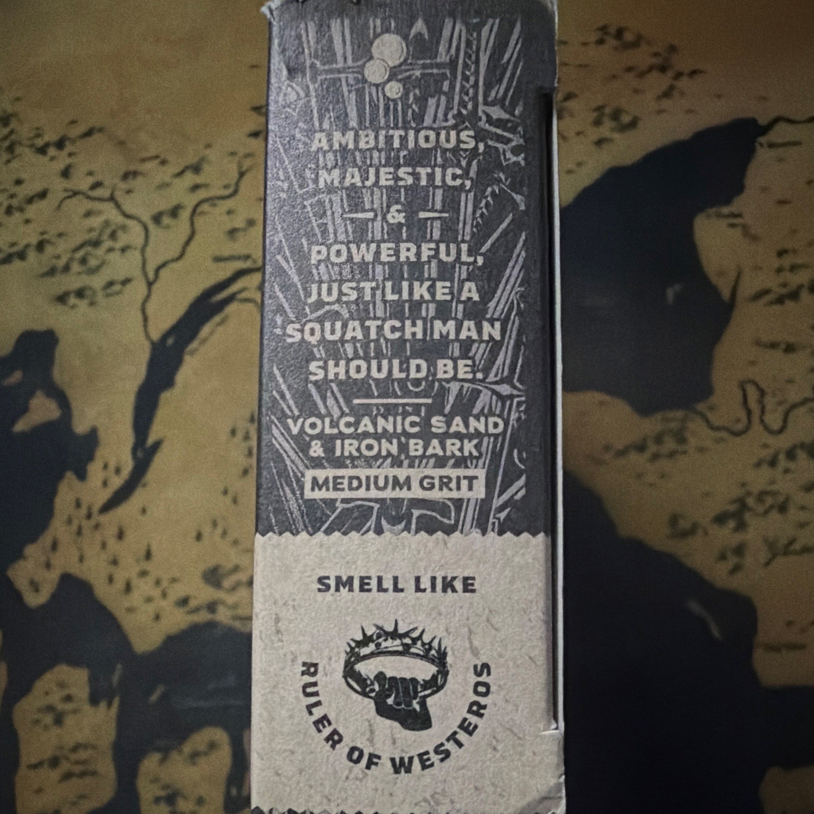 Dr. Squatch Game of Thrones Men’s Soap, Thousand Sword Scrub Volcanic Sand 5 oz